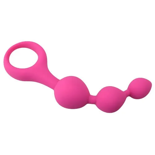 Anal Net1on1 Wholesale Ltd Loving Joy Triple Ripple Anal BeadsPink