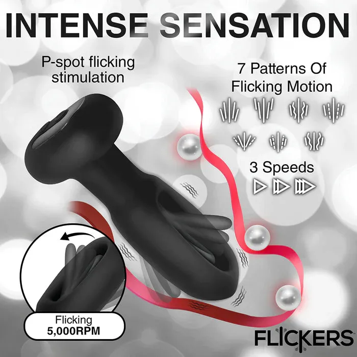 Anal XR Brands BF Flicking Vibrating Butt Plug w Remote
