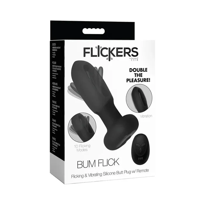 Anal XR Brands BF Flicking Vibrating Butt Plug w Remote
