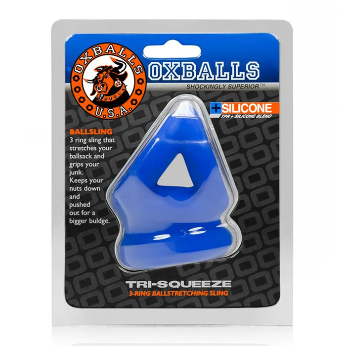 Blue Ox Designs Oxballs Vibrators Oxballs TriSqueeze SlingStretcher Cblt