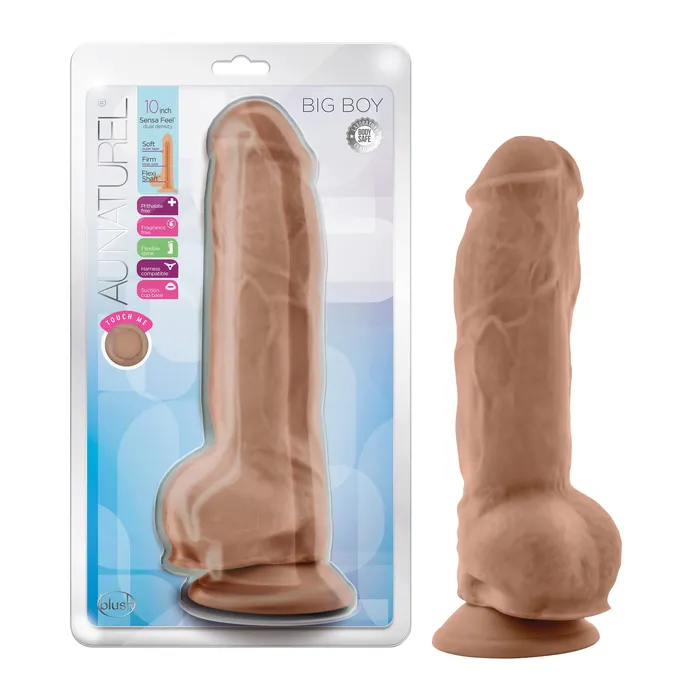 Blush Novelties Dildos Au Naturel Big Boy 10 Dildo Mocha quot