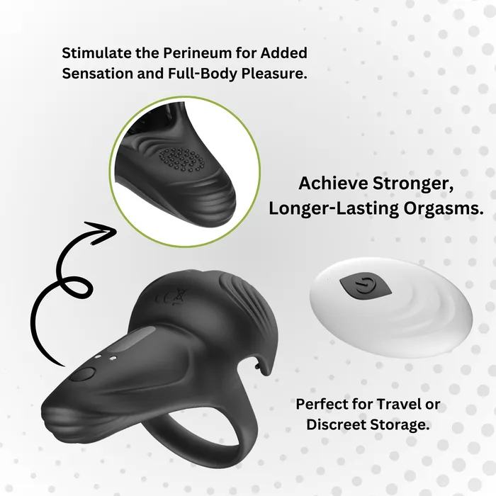 Bozatta Female Sex Toys AdultLuxe Ballsy Vibrator with Remote Control