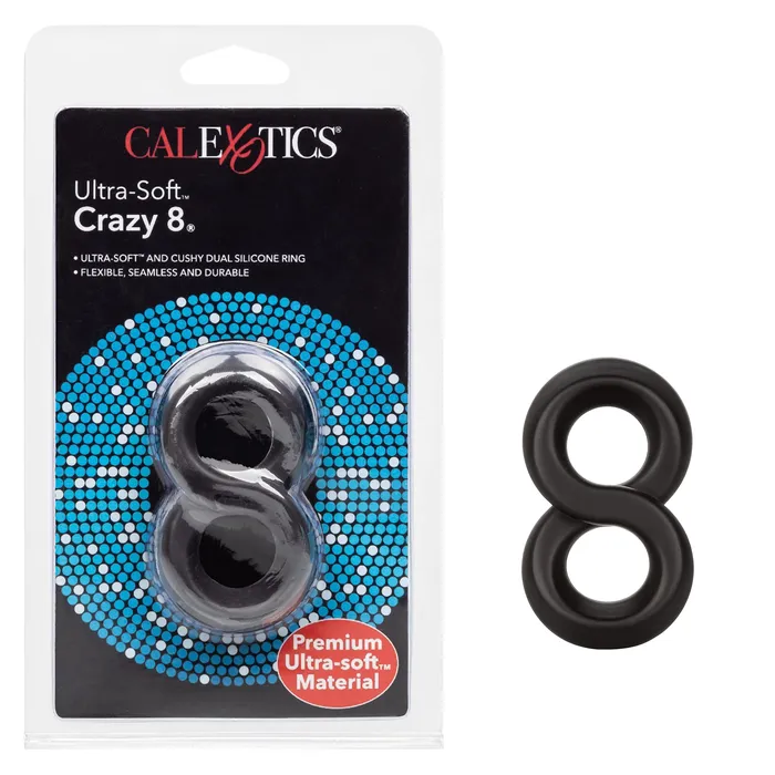 CalExotics Male Sex Toys Calexotics Novelties UltraSoft Crazy 8 1 Count 13655Black CalExotics Male Sex Toys Calexotics Novelties UltraSoft Crazy 8 1 Count 13655Black