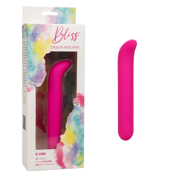 CalExotics Vibrators Bliss Liquid Silicone G Vibe Pink
