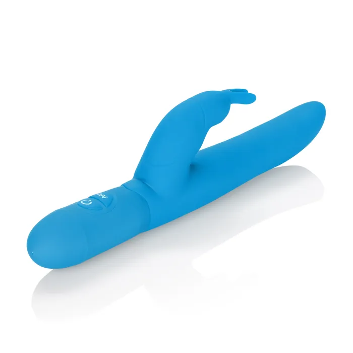 CalExotics Vibrators Posh 10Function Silicone Bounding Bunny Blue