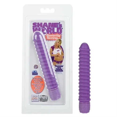 CalExotics Vibrators Shanes World Sorority Screw Vibe Purple