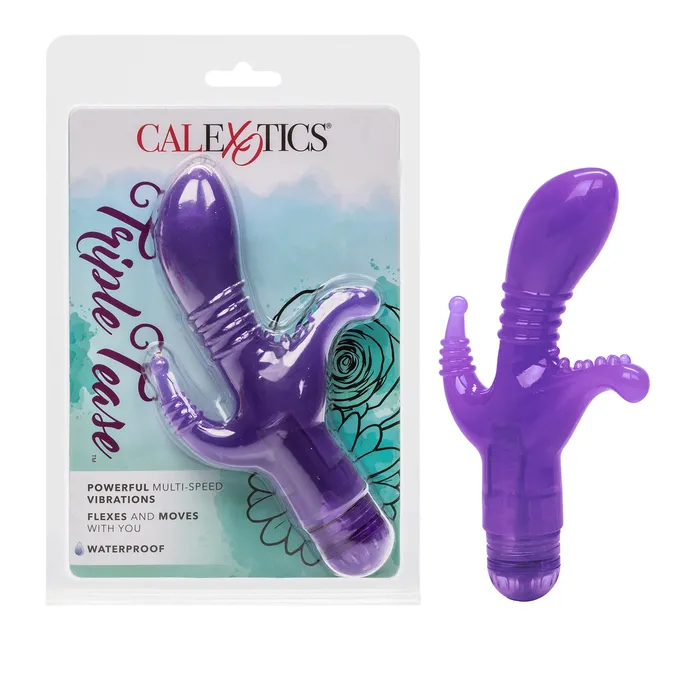 CalExotics Vibrators Triple Tease Purple