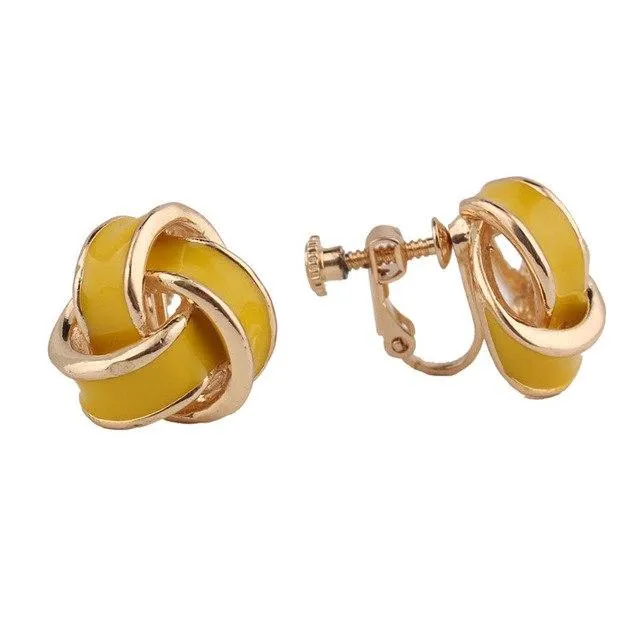 CHASTITY CAGE CO Female Sex Toys Candy Enamel Clip on Earrings CHASTITY CAGE CO Female Sex Toys Candy Enamel Clip on Earrings