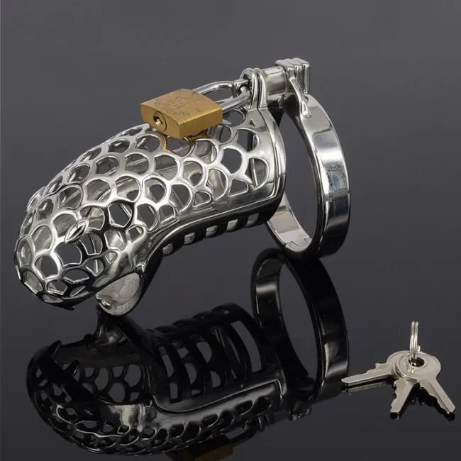 CHASTITY CAGE CO Male Sex Toys Metal Chastity Cage Snake