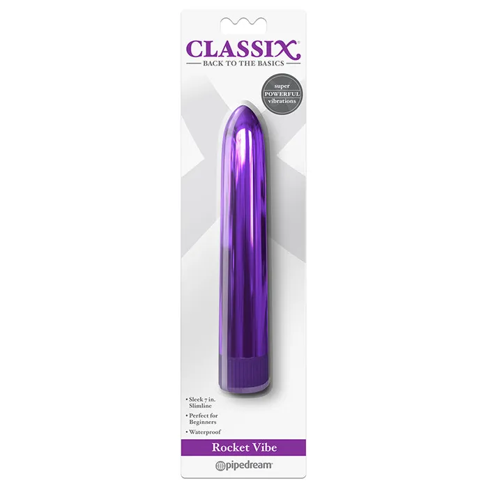 Classix Rocket Vibe 7In Metallic Vibe Pu Pipedream Vibrators