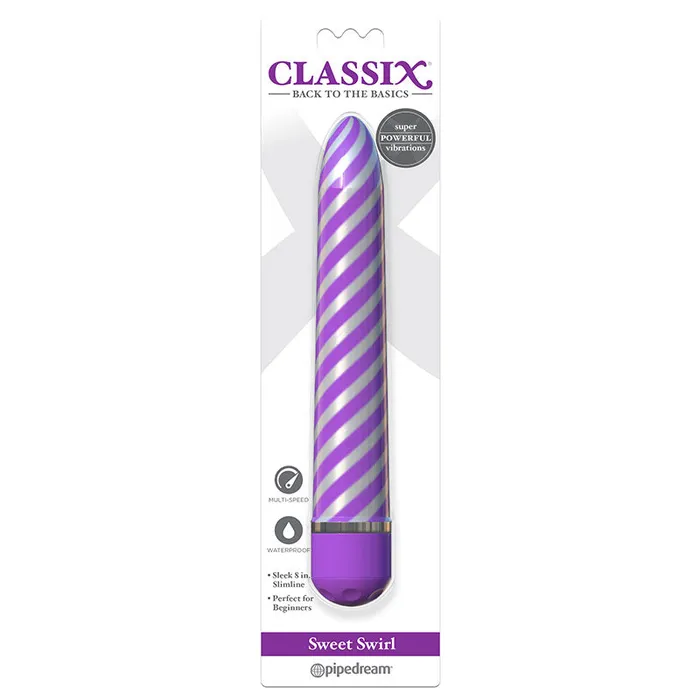 Classix Sweet Swirl Vibrator Purple Pipedream Vibrators