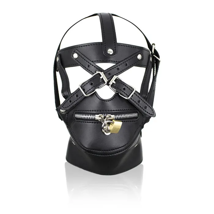 Couples CHASTITY CAGE CO Obedient Slave Sex Mask Helmet