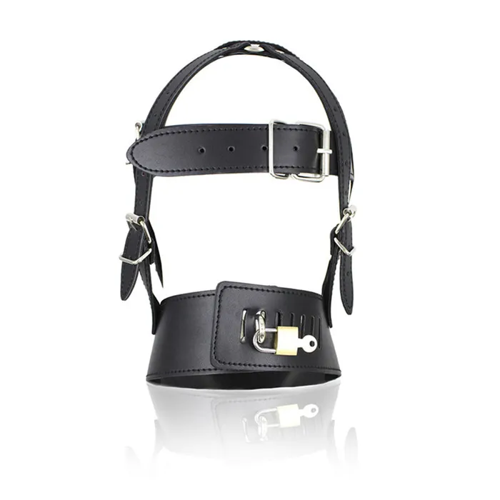 Couples CHASTITY CAGE CO Obedient Slave Sex Mask Helmet