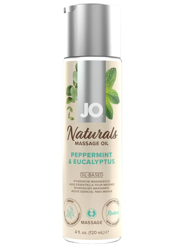 Couples JOY FOR WOMEN JO Naturals Peppermint Eucalyptus Massage 4 floz 120 mL Couples JOY FOR WOMEN JO Naturals Peppermint Eucalyptus Massage 4 floz 120 mL