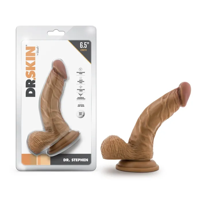 Dildos Dr Skin Dr Stephen 65In Dildo W Balls Tan Blush Novelties