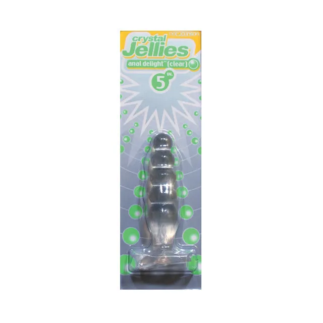 Doc Johnson Anal Crystal Jellies Anal Delight Clear 5In