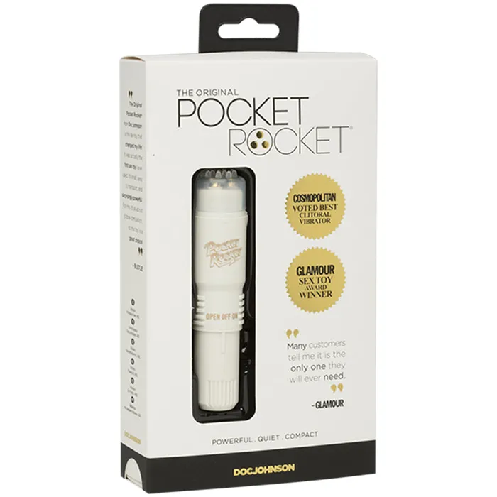 Doc Johnson Vibrators Pocket Rocket Vibe 4In Ivory