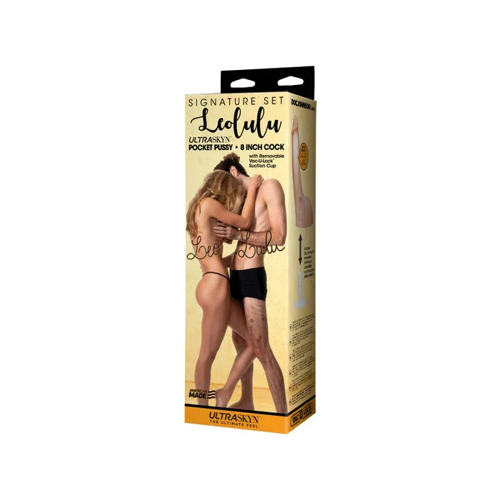 Female Sex Toys Doc Johnson Sign Leolulu Pocket PussLulu 8In Ultra