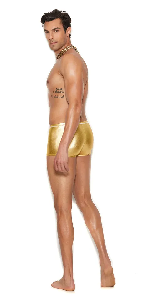 Female Sex Toys Gold Lame Boxer Brief SM Elegant Moments