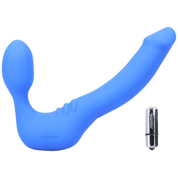 Female Sex Toys Strapless Slim Azure Medium Tantus
