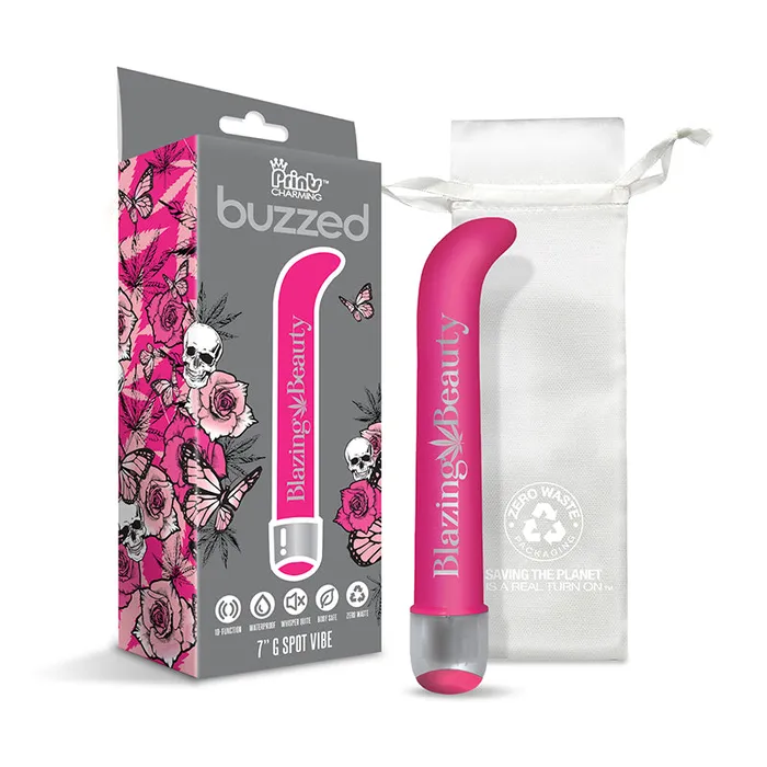 Global Novelties LLC Vibrators Prints Charm Buzzed 7quot G Spot 10X Blaz