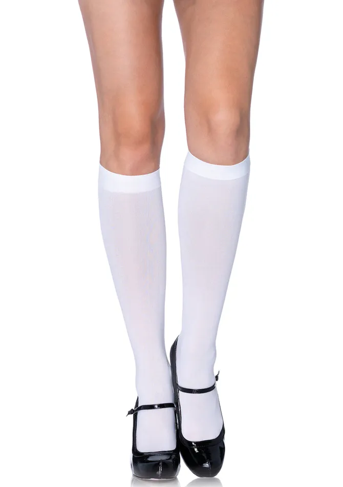 Leg Avenue Vibrators Nylon Knee High OS 2 Colors