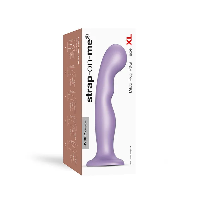 Lovely Planet USA Female Sex Toys StrapOnMe Dildo Plug PG Met Lilac Xl