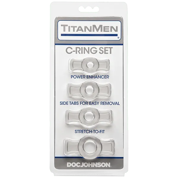 Male Sex Toys Doc Johnson Titanmen CRing Set Landco
