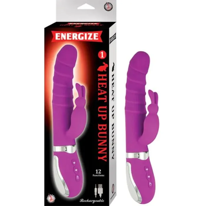 Nasstoys Vibrators Energize Heat Up Bunny 1Purpl E