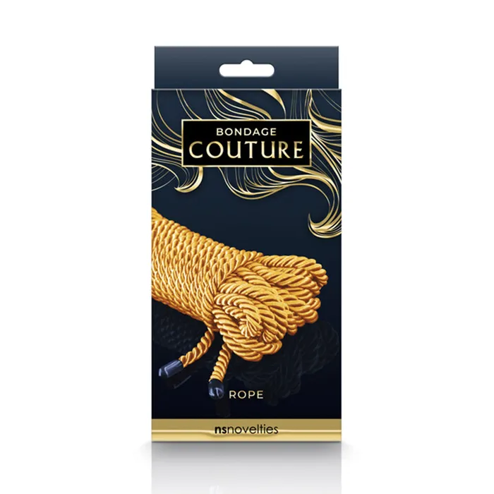 New Sensations Novelties Inc Couples Bondage Couture Rope 25Ft Gold