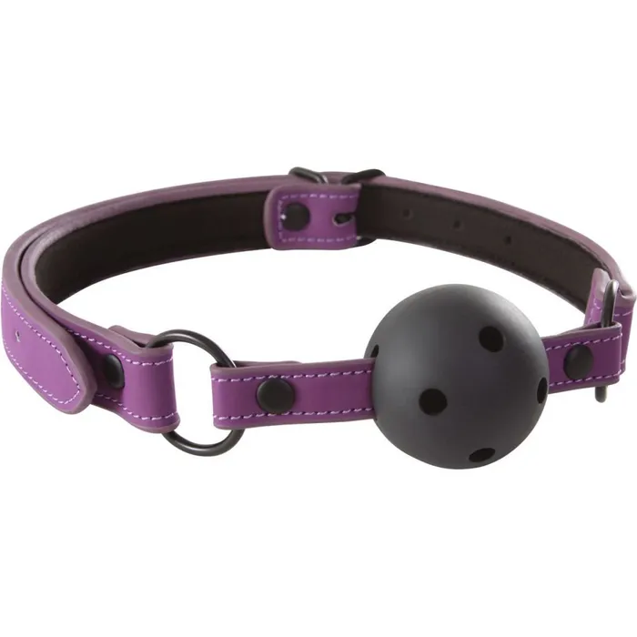 NS Novelties Vibrators Lust Bondage Ball Gag Purple