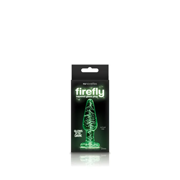 Nsnovelties Anal Firefly Glass Tapered Plug Small Clear