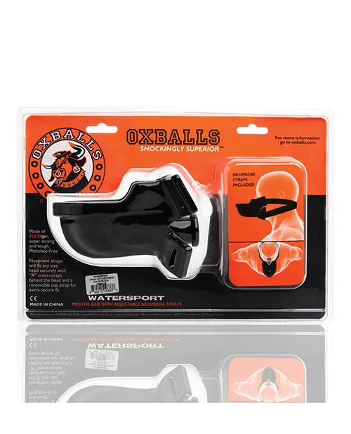 Oxballs Oxballs Watersport Strap on Gag Black Female Sex Toys
