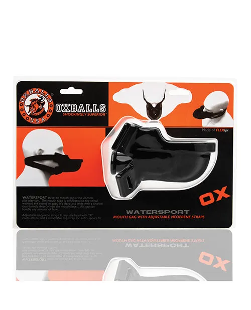 Oxballs Oxballs Watersport Strap on Gag Black Female Sex Toys