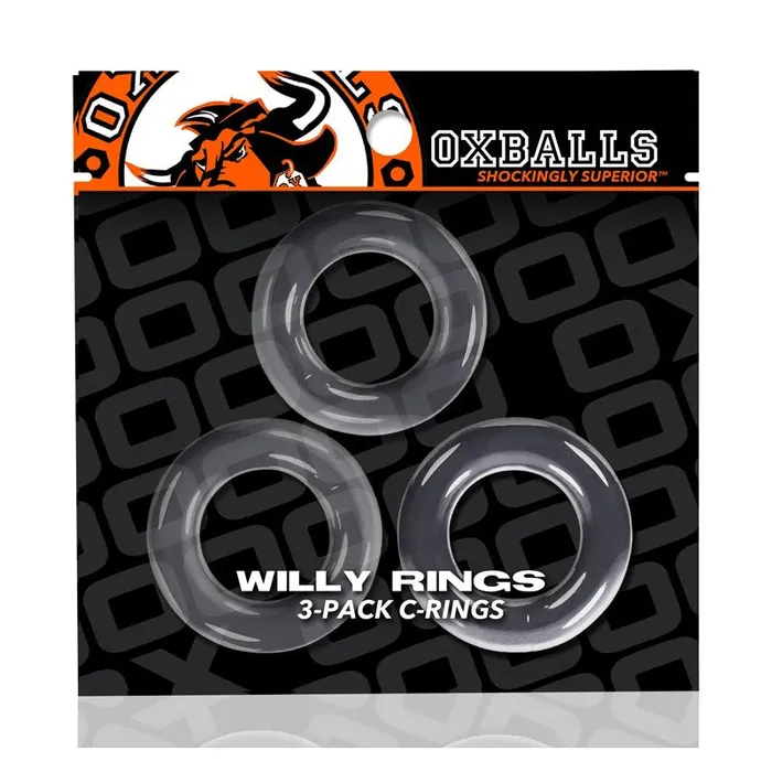 Oxballs Willy Rings 3Pack Cockrings Cl Blue Ox Designs Oxballs Enhancers