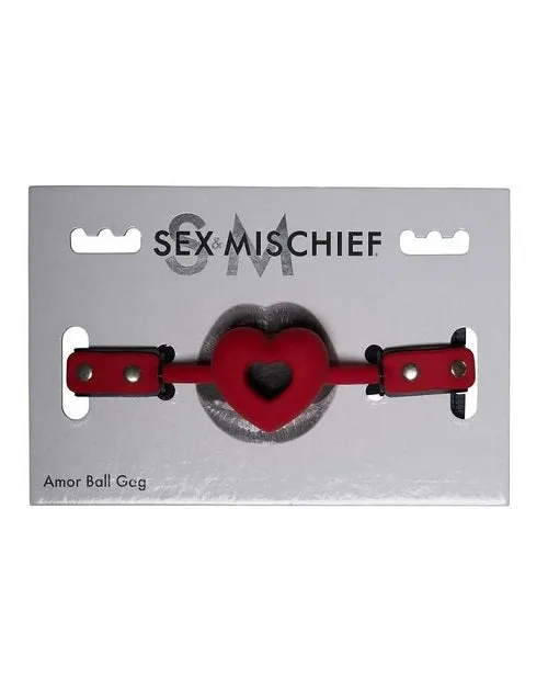 Sex Mischief Amor Ball Gag RedBlack Sportsheets Anal