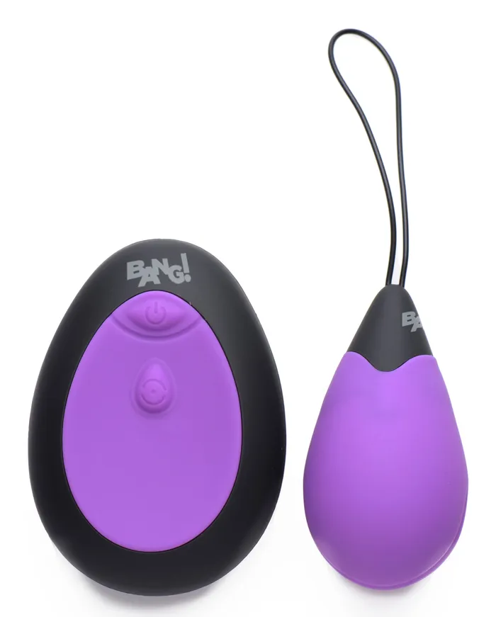 Vibrators Bang 10X Silicone Vibrating Egg Purple XR Brands Bang