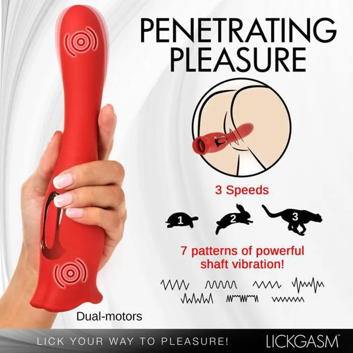 XR Brands Kiss And Tell Pro Dualended Kissing Vibrator Female Sex Toys