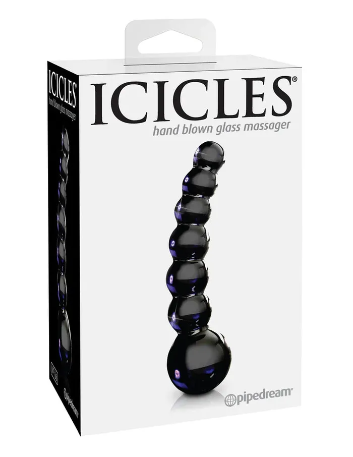 Anal Icicles No 66 Curved Beaded Glass 475 inch Pipedream