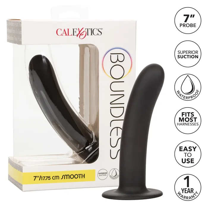 CalExotics Anal Boundless Smooth 7 Inch Black CalExotics Anal Boundless Smooth 7 Inch Black