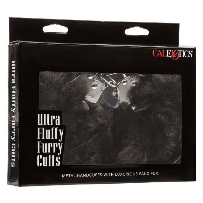 CalExotics Anal Ultra Fluffy Furry Cuffs Black