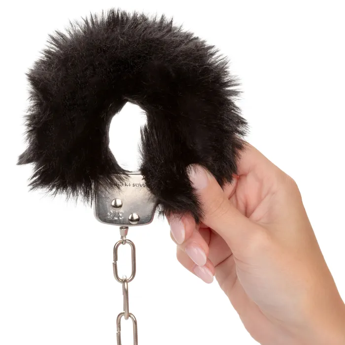 CalExotics Anal Ultra Fluffy Furry Cuffs Black