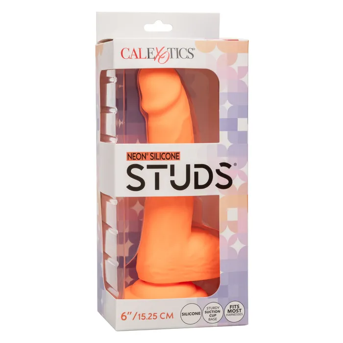CALEXOTICS Dildos NEON SILCONE STUDS 6 ORANGE