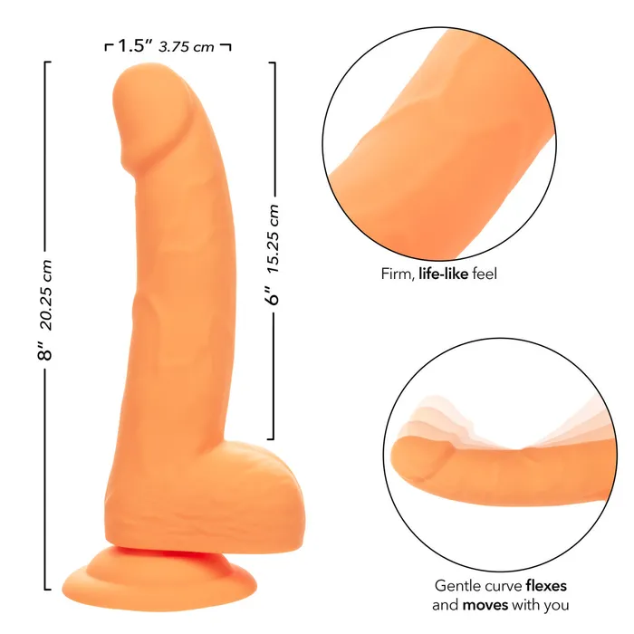 CALEXOTICS Dildos NEON SILCONE STUDS 6 ORANGE