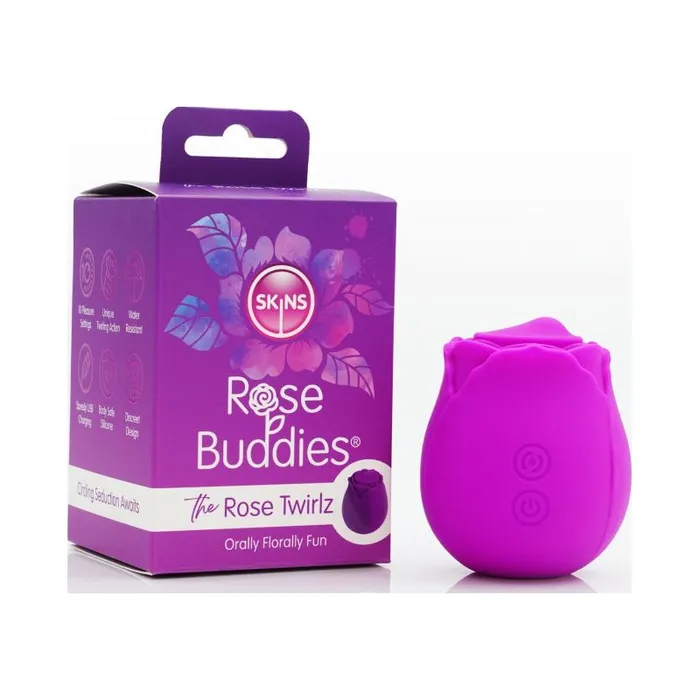 CreativeC Vibrators Skins Rose Buddies The Rose Twirls Purple