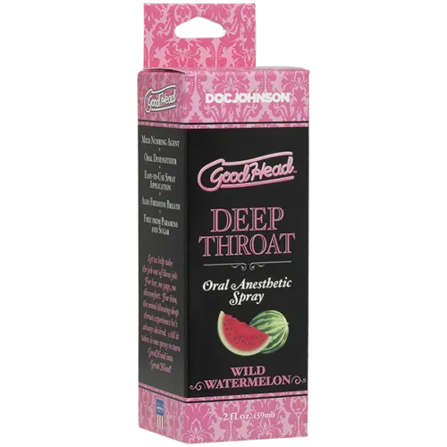 Doc Johnson GoodHead Deep Throat Spray Watermelon 2oz 59ml Doc Johnson Male Sex Toys