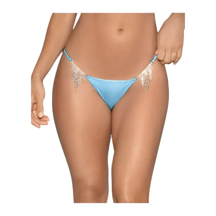 Escante Inc Anal Black Light Dancewear Jeweled Panty OS