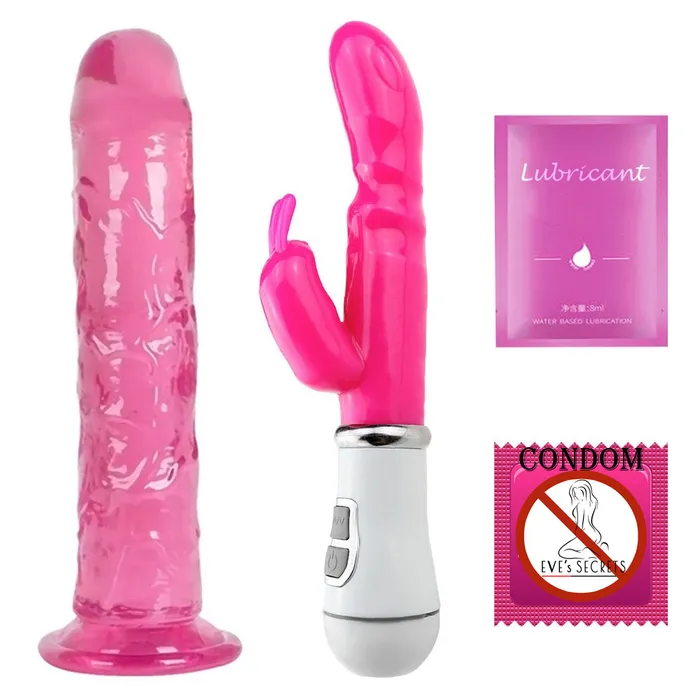 EVEs SECRETS Dildo Rabbit Vibrator for Women Adult Clitoris Vibrator Female Erotic Realistic Penis Female Sex Toys