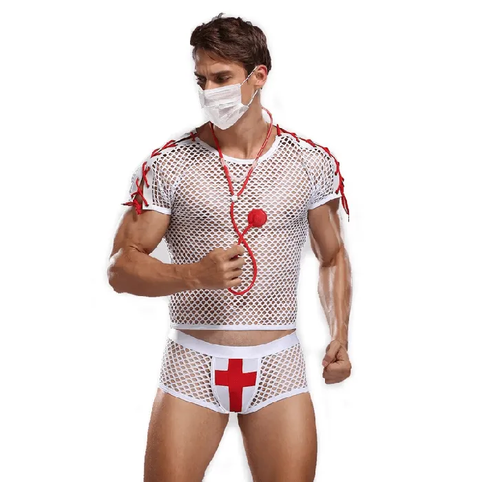 EVEs SECRETS Mens Doctor Erotic Uniform Sexy Mesh Cosplay Outfits Female Sex Toys EVEs SECRETS Mens Doctor Erotic Uniform Sexy Mesh Cosplay Outfits Female Sex Toys