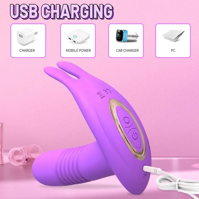 EVEs SECRETS Remote Control Wearable Thrusting Rotating Vibrator Adult Sex Toys Female Sex Toys